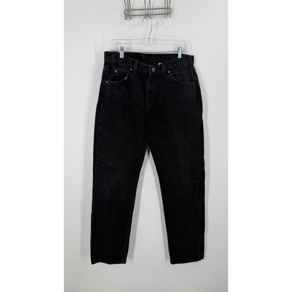Vintage 1997 Levis 505 Jeans Mens 36x32 Black Made USA Orange Tab 90s Denim